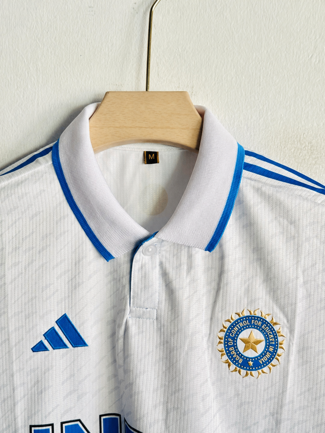 Premium White Cricket Jersey – VIRAT 18 | 240 GSM Dot Knit Mastercopy
