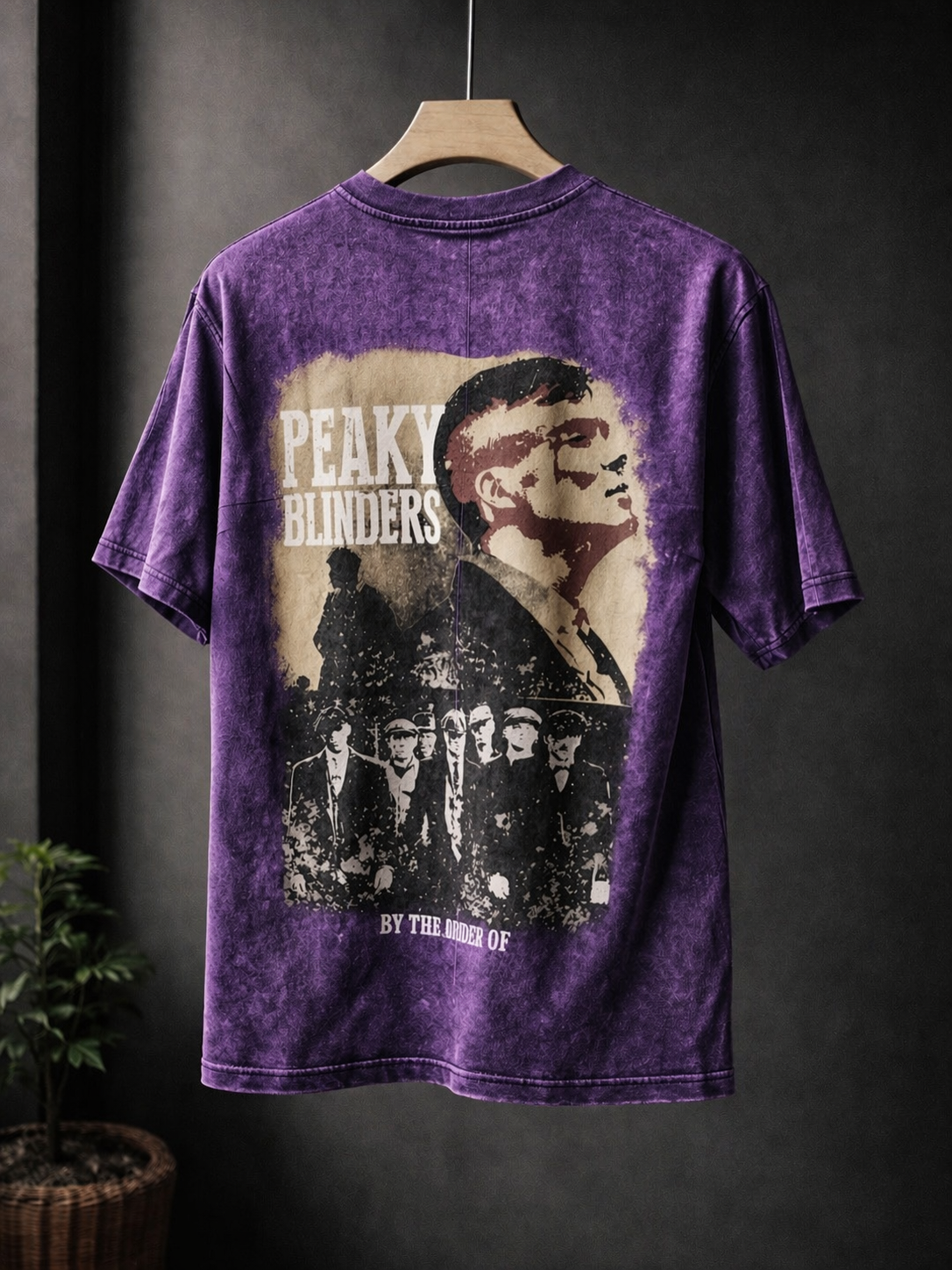Peaky Blinders Red Acid Wash Oversized T-Shirt🚬
