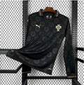 🇵🇹Portugal Black Long Sleeve Football Jersey – Premium Master Copy | Screen Print Logo🧨