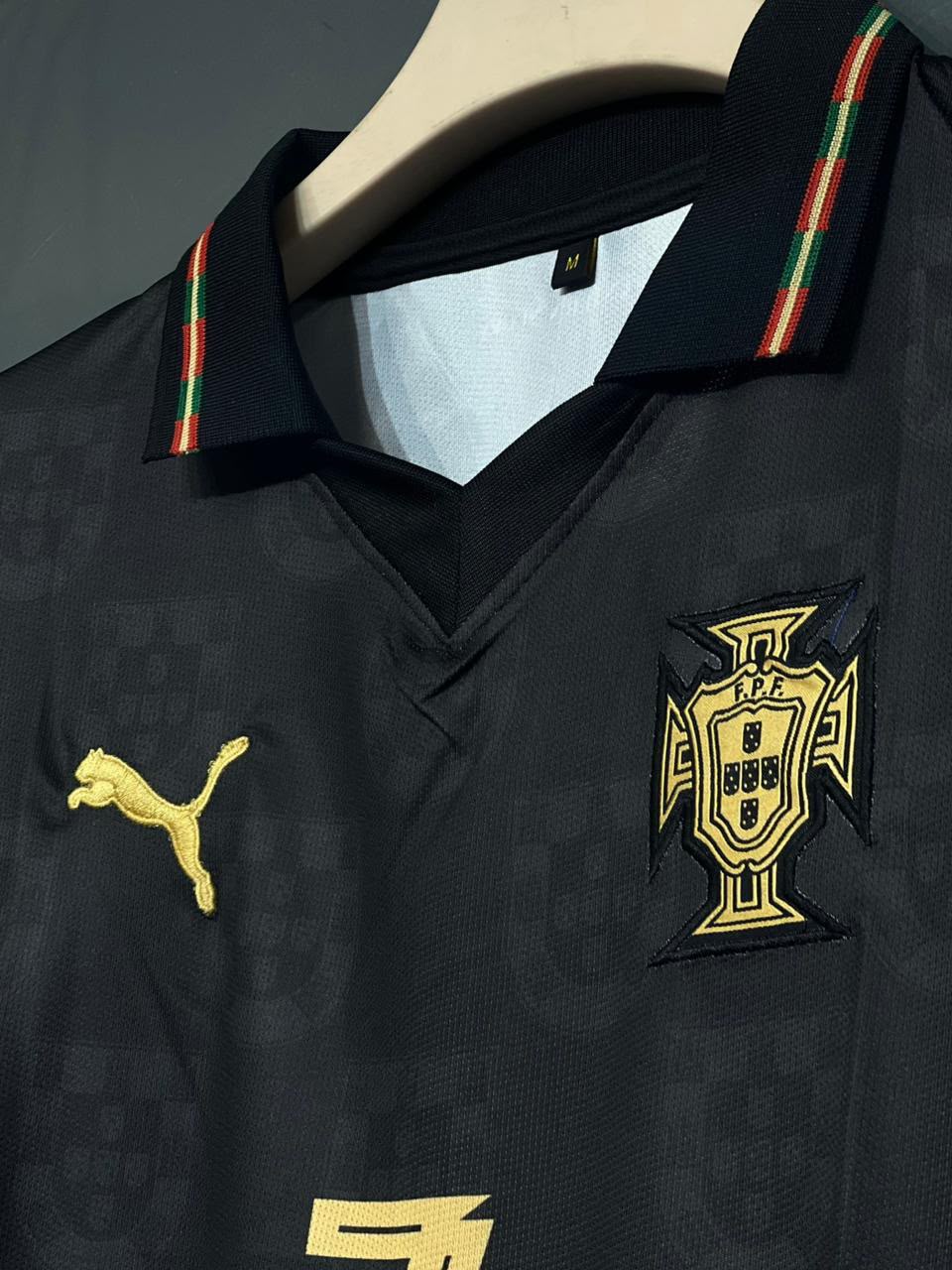 IMPORTED PREMIUM QUALITY PORTUGAL BLACK - SPECIAL EDITION JERSEY & SHORTS SET ⚽