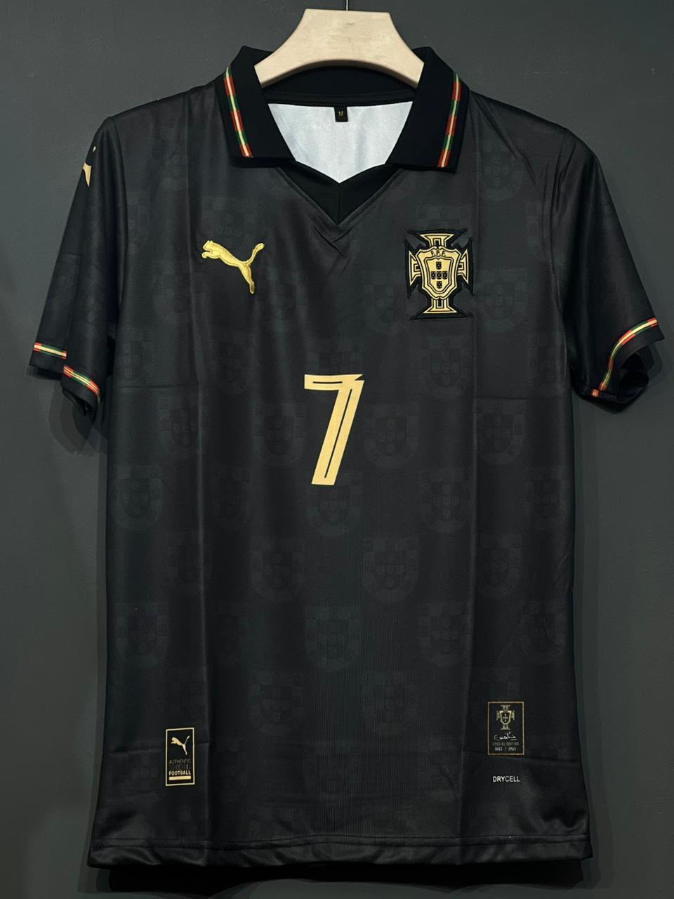 IMPORTED PREMIUM QUALITY PORTUGAL BLACK - SPECIAL EDITION JERSEY & SHORTS SET ⚽