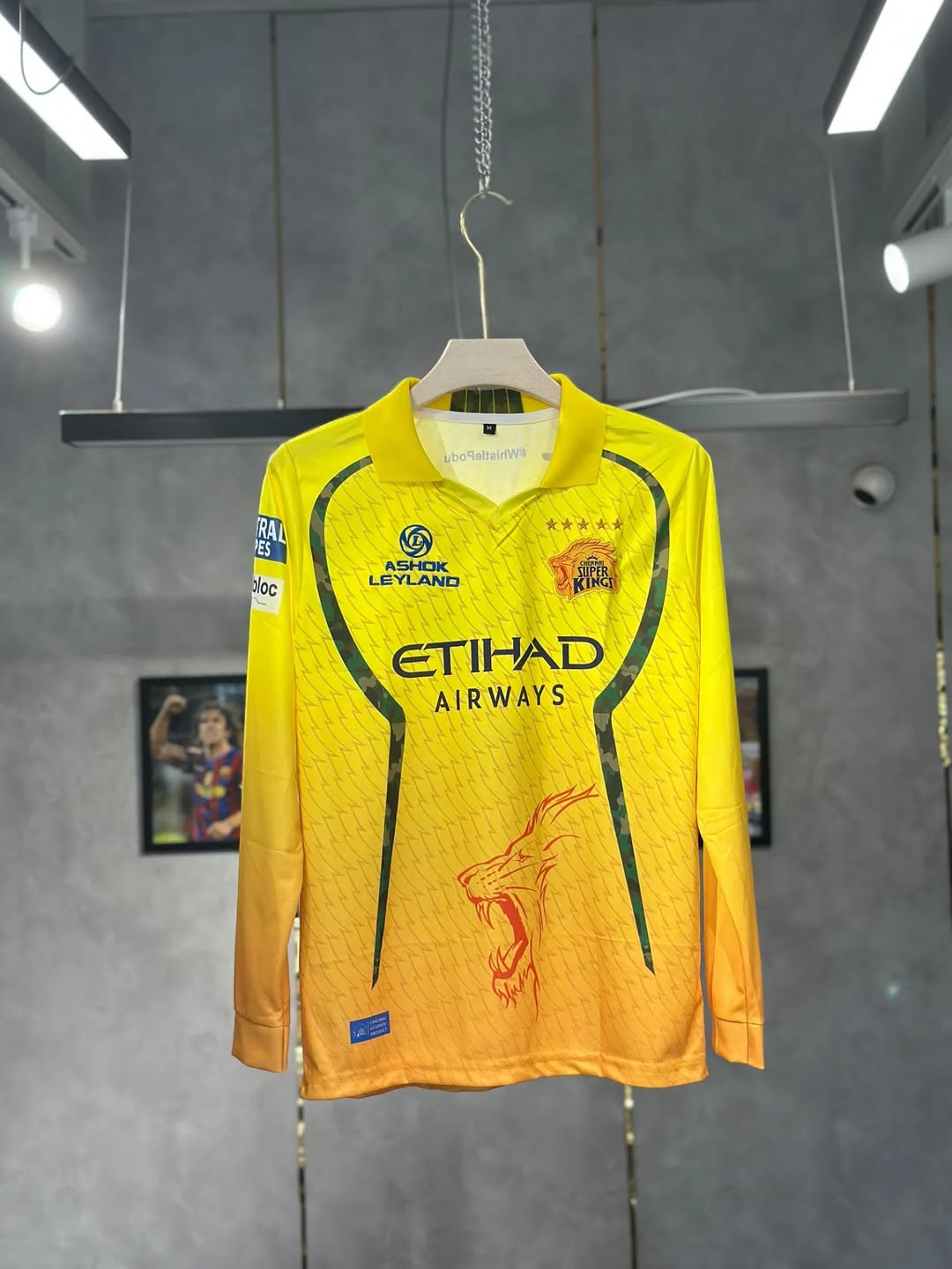 Customized CSK Full-Sleeve Fan Edition Jersey 🟡🏏