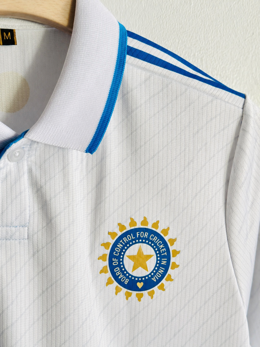 Premium White Cricket Jersey – VIRAT 18 | 240 GSM Dot Knit Mastercopy