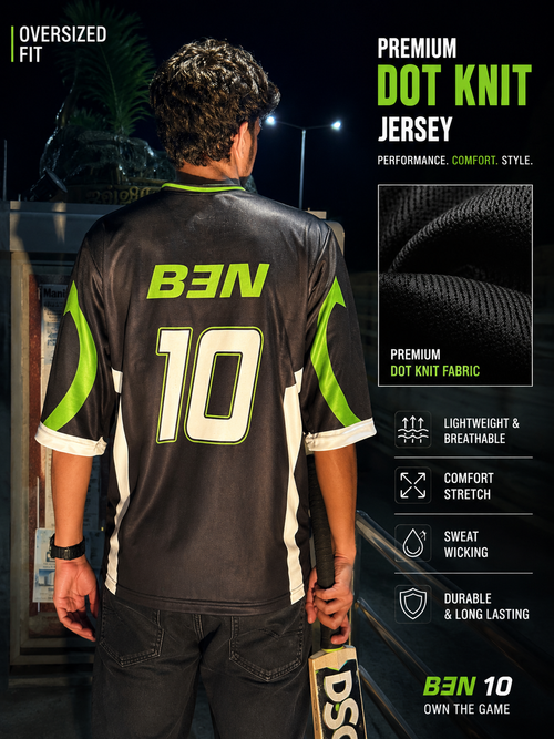 Ben 10 Inspired Premium Dot Knit Oversized Jersey 💚⚡