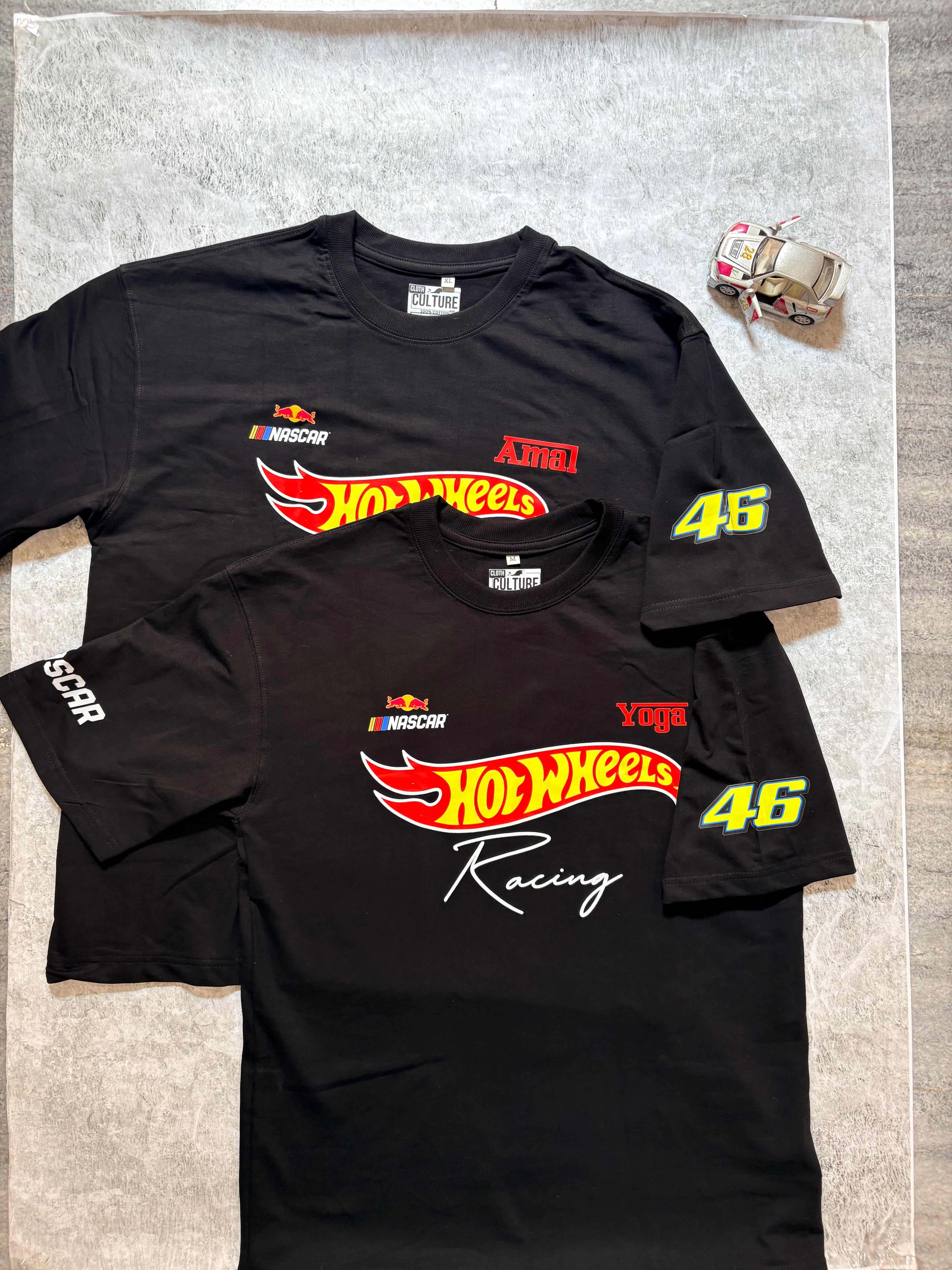Customized Hot Wheels Name Print T-Shirt🏎