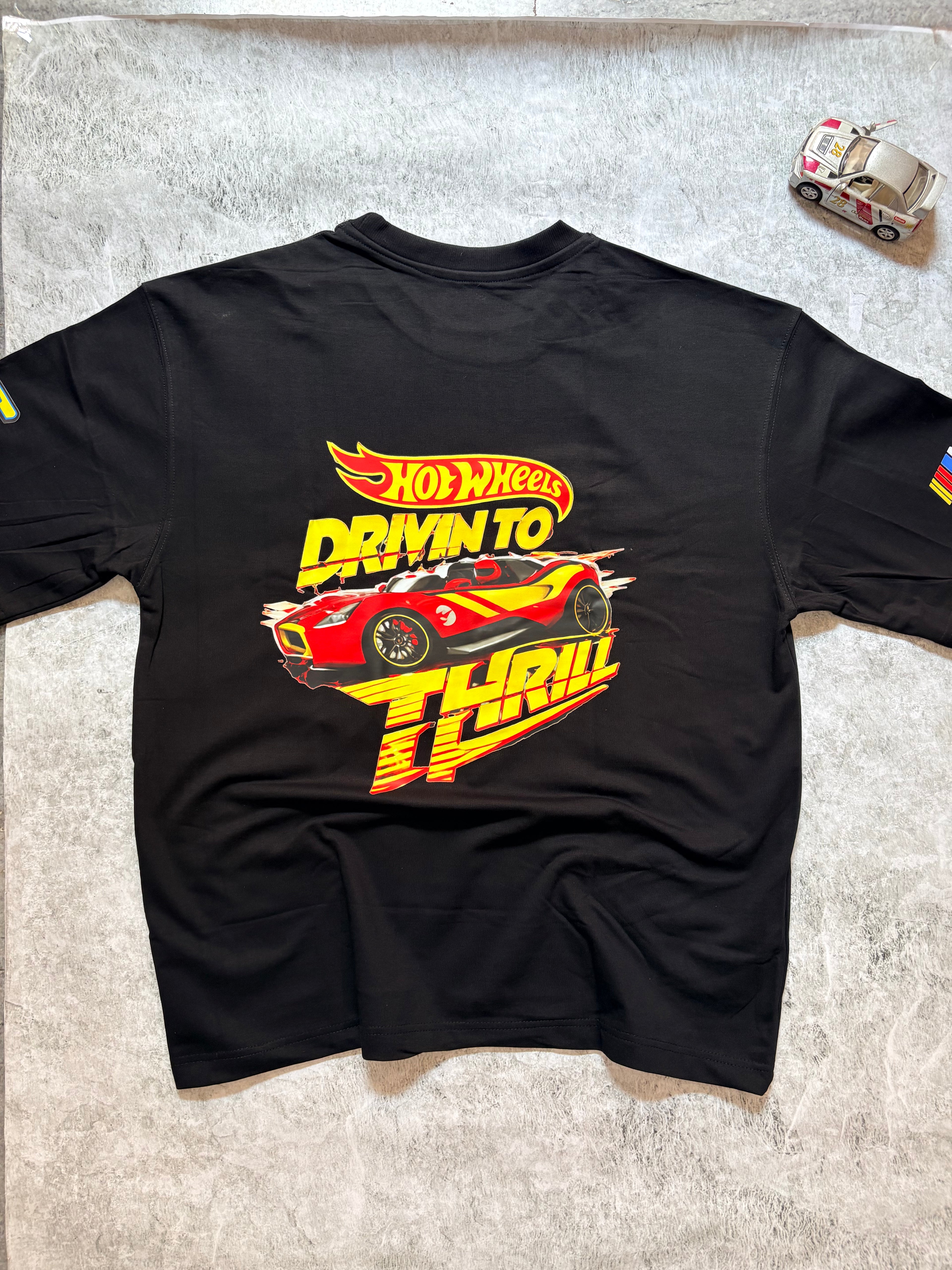 Customized Hot Wheels Name Print T-Shirt🏎