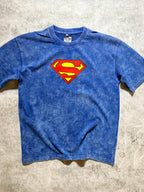 Superman Blue Acid Wash Oversized Tee🦸‍♂️