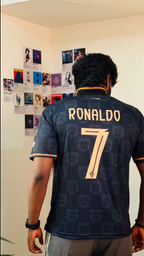 IMPORTED PREMIUM QUALITY PORTUGAL BLACK - SPECIAL EDITION JERSEY & SHORTS SET ⚽