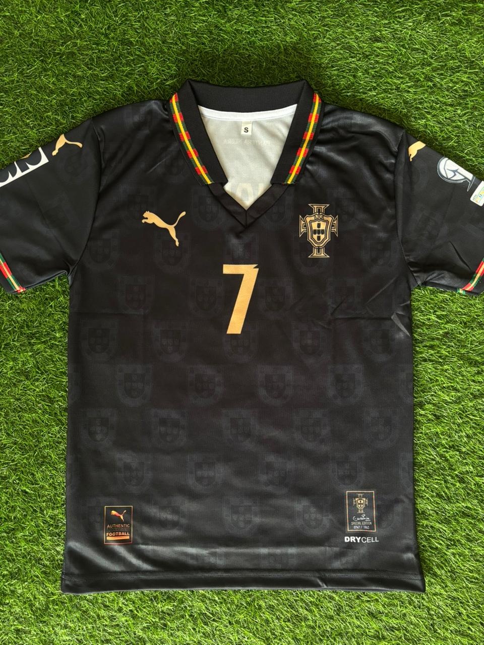 ⚫🐆 PORTUGAL 60 YEARS ANNIVERSARY BLACK PANTHER JERSEY – RONALDO VERSION