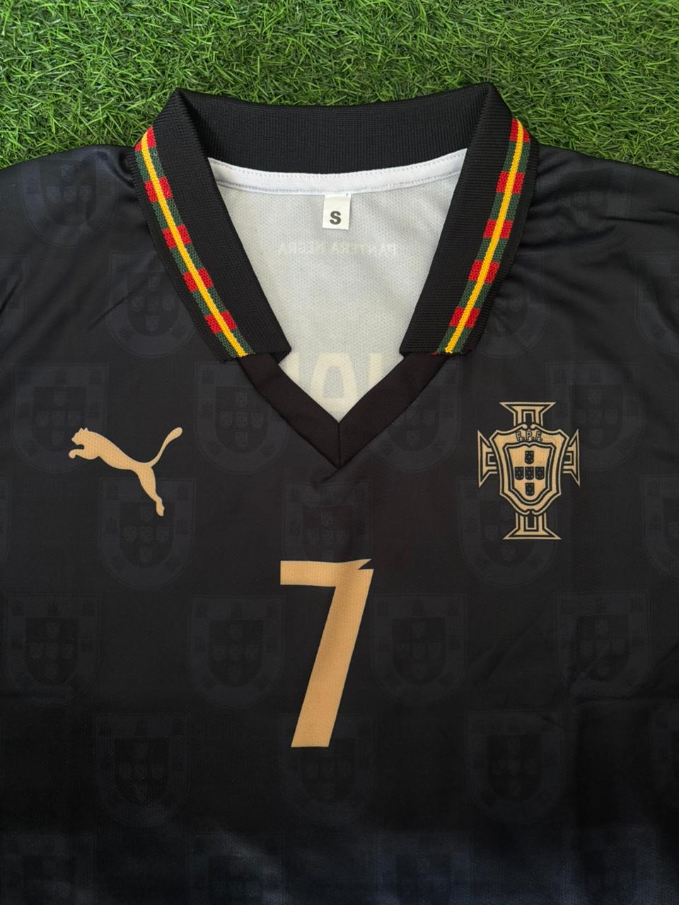 ⚫🐆 PORTUGAL 60 YEARS ANNIVERSARY BLACK PANTHER JERSEY – RONALDO VERSION