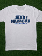 Thalapathy Vijay "Jana Nayagan – One Last Dance" Premium Graphic Printed White T-Shirt