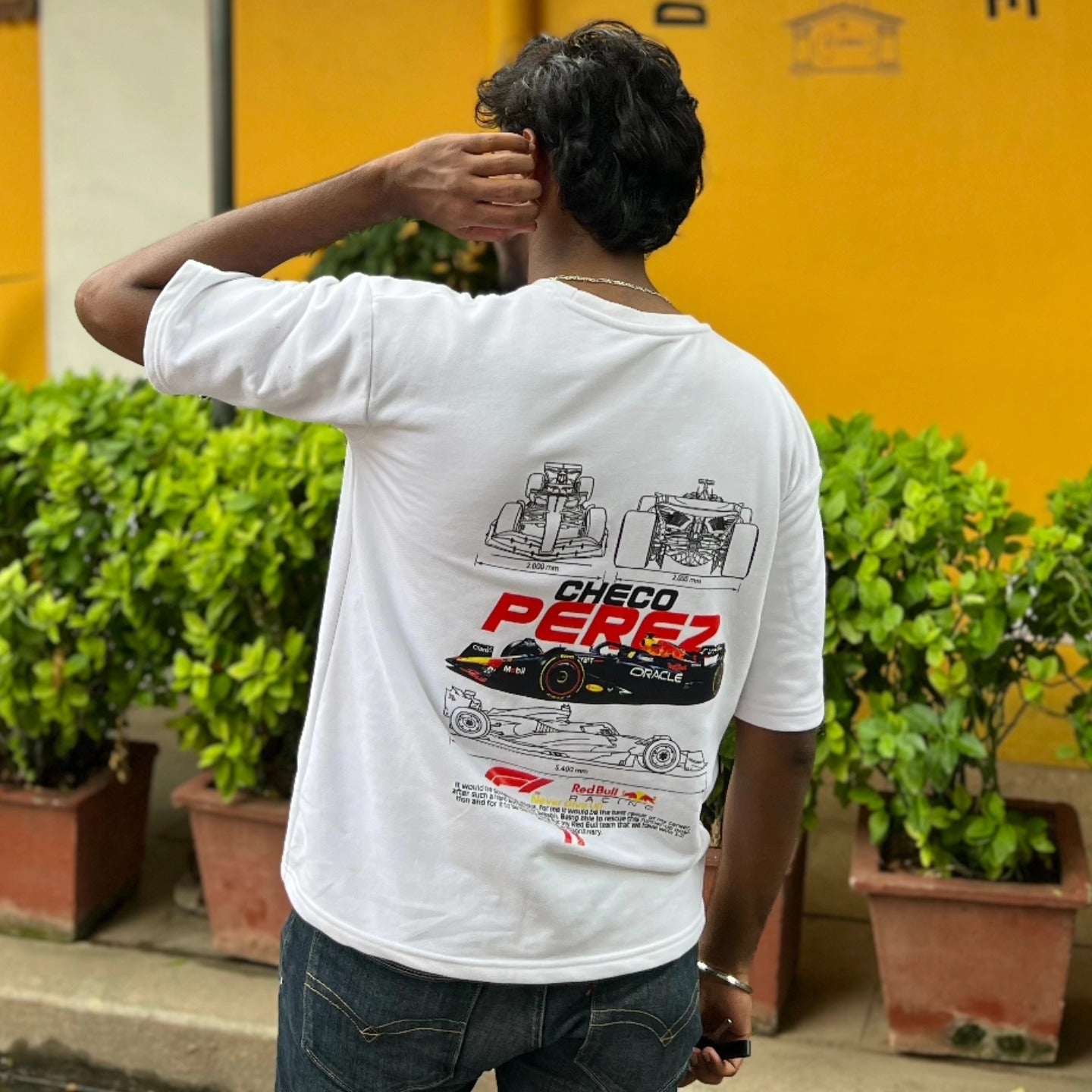 F1 Checo Perez F1 Graphic Oversized Tee