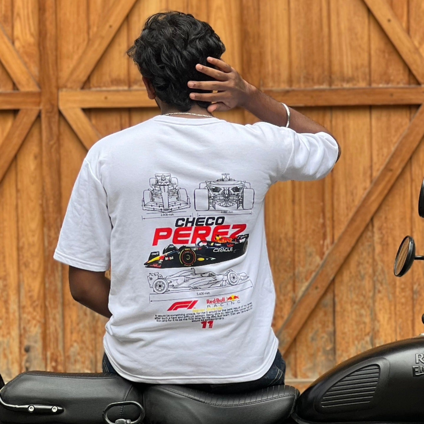 F1 Checo Perez F1 Graphic Oversized Tee