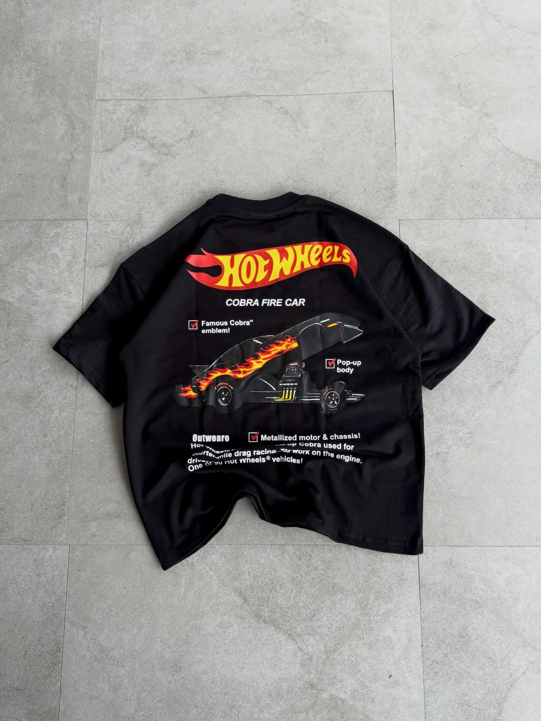 Hot Wheels Racing Heat Graphic Oversized Tee 🔥