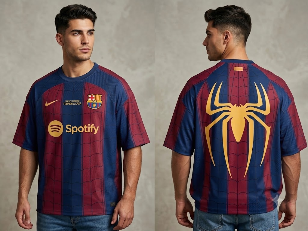 SPIDEY × BARÇA JERSEY ❤️💙🕸️