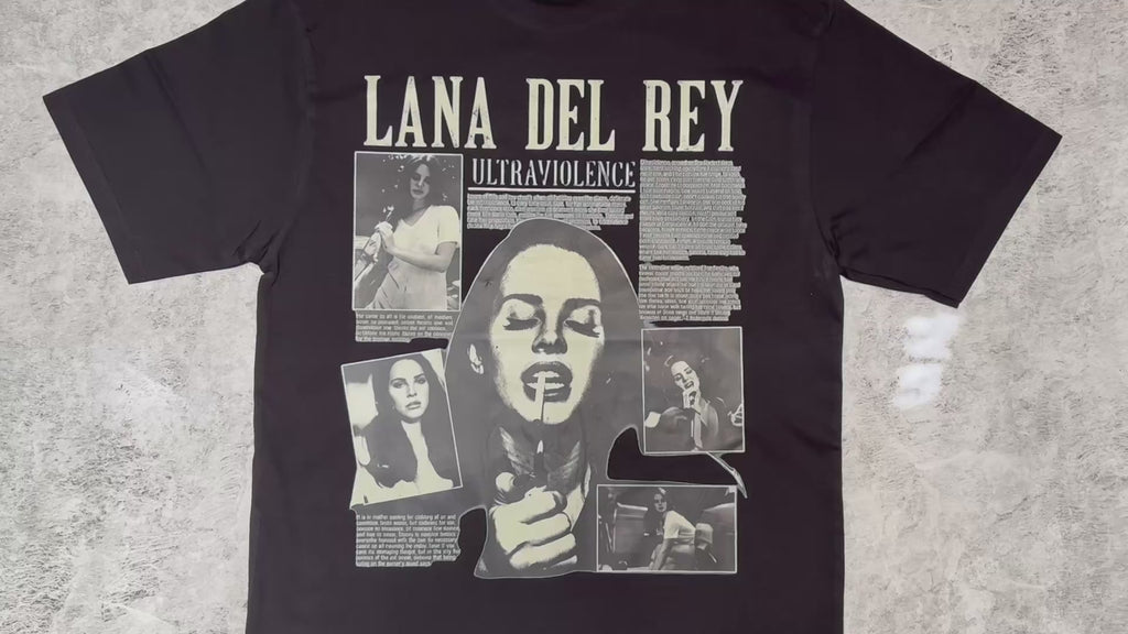 Lana Del Rey Aesthetic Oversized T-Shirt – 240 GSM Premium Cotton | Streetwear Edition