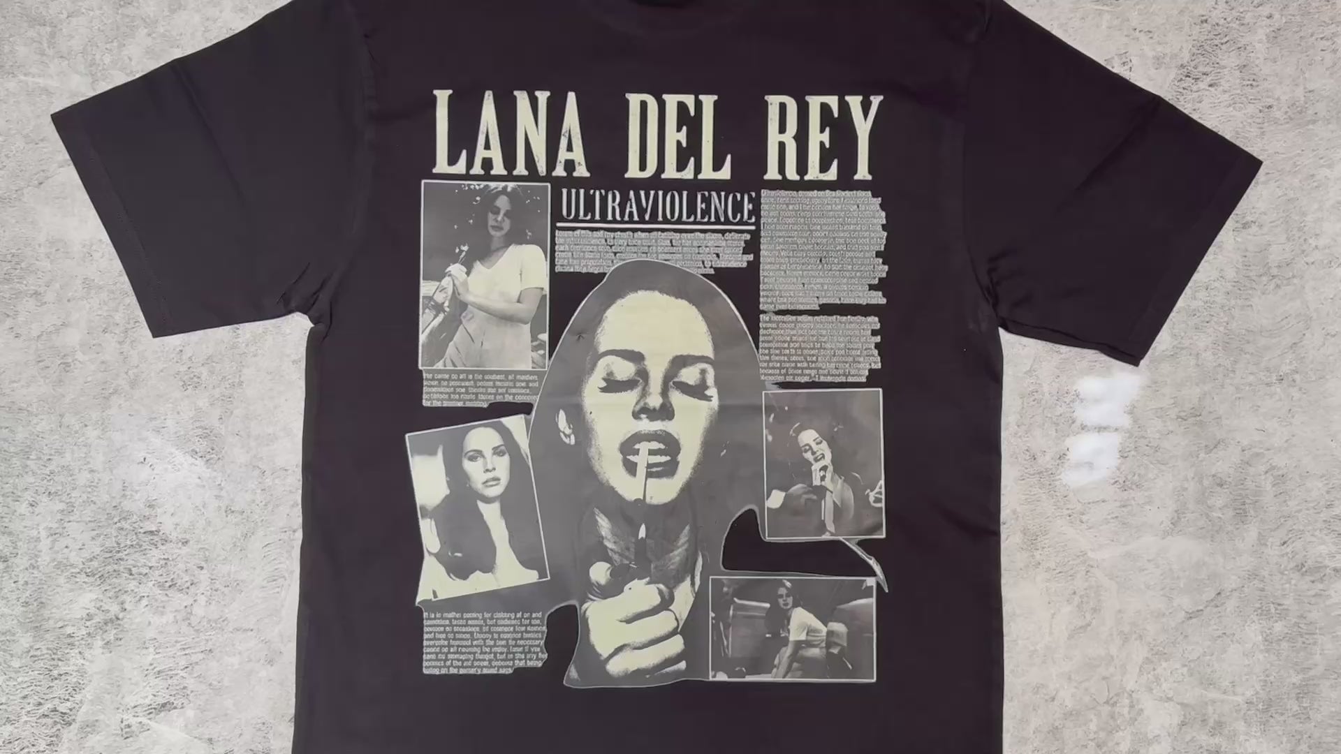 Lana Del Rey Aesthetic Oversized T-Shirt – 240 GSM Premium Cotton | Streetwear Edition