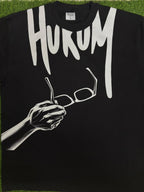 🐯 HUKUM — Black premium oversized t shirt 🔥