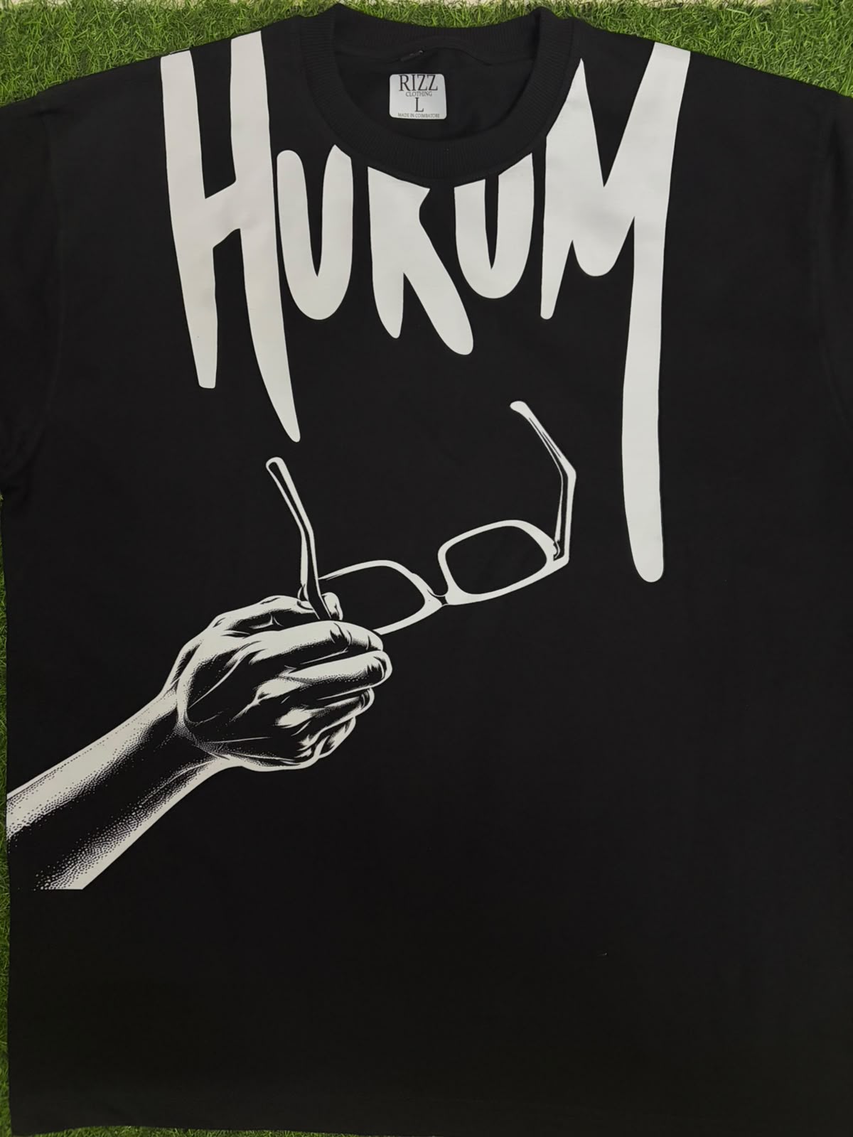 🐯 HUKUM — Black premium oversized t shirt 🔥